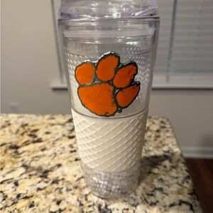 Brand New Great American Clemson Tigers Tumbler with Paw Print